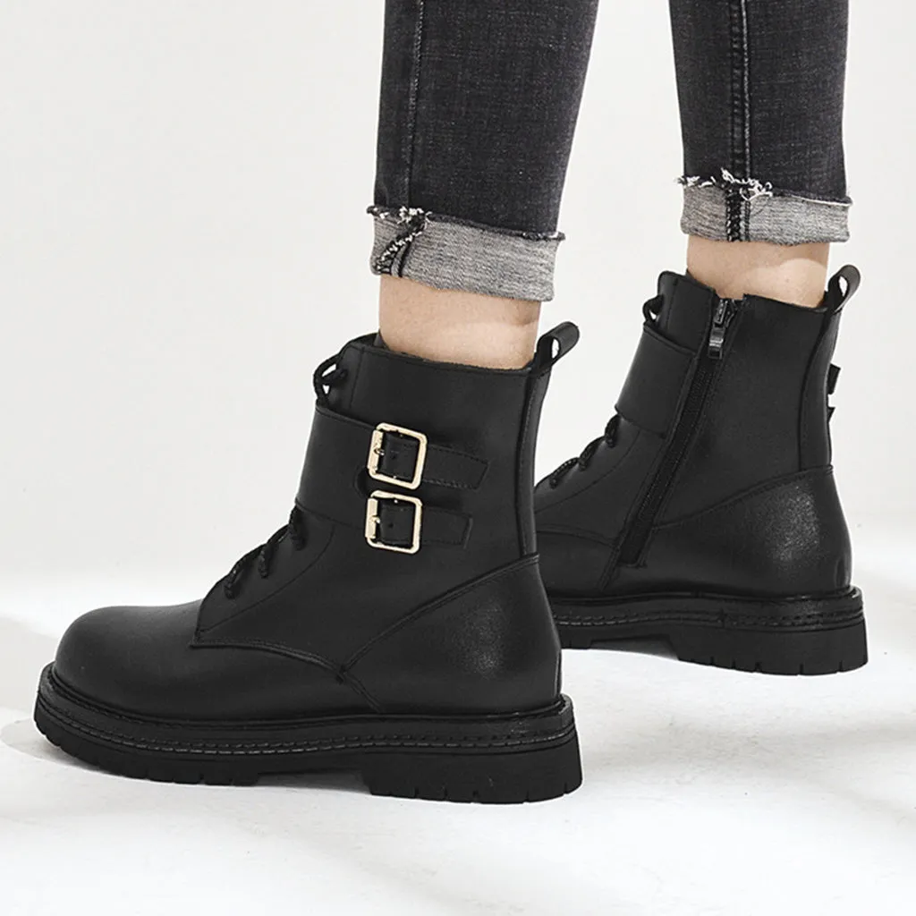 Autumn Winter Casual Leather Martin Boots | Gift Shoes