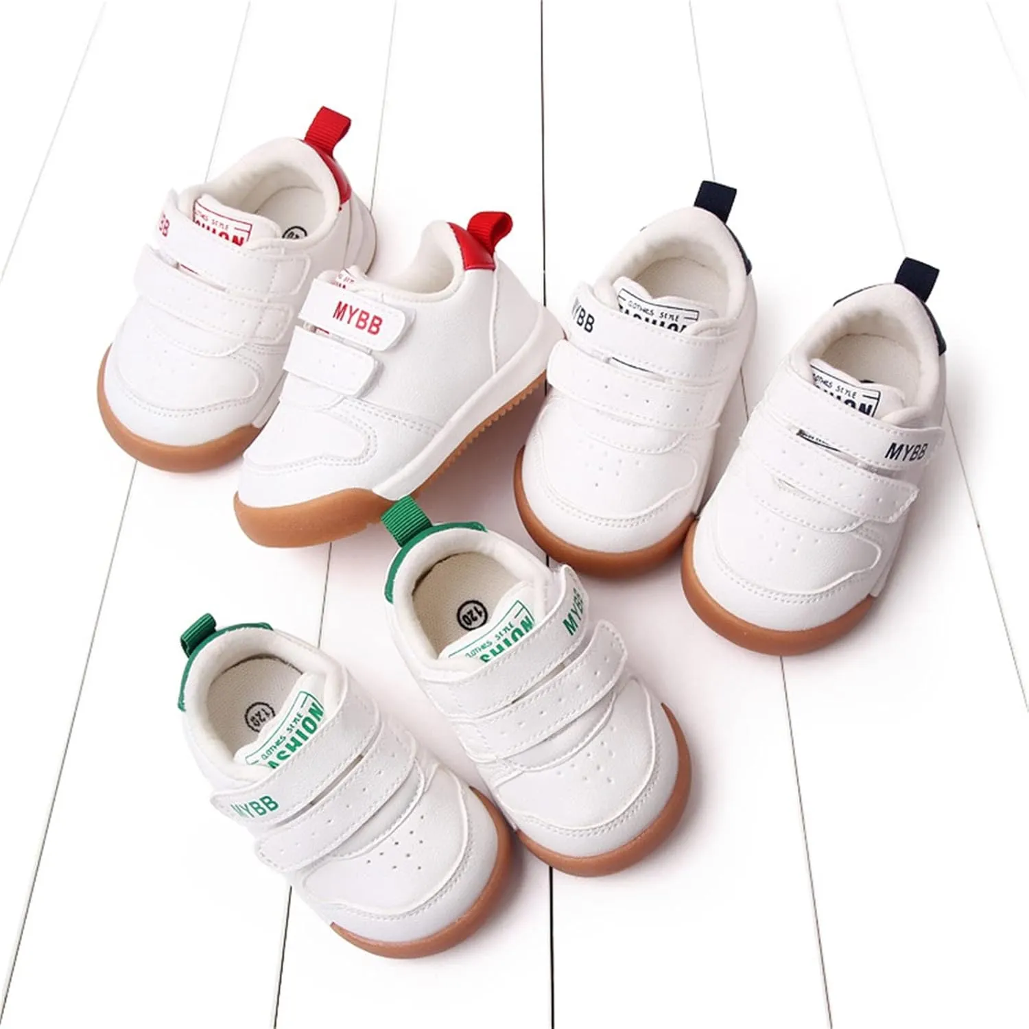 Baby High Top Shoes Infant Boys Girls First Walking Shoes Non-Slip Pu Leather Sneakers Crib Shoes Newborn Loafer Flats