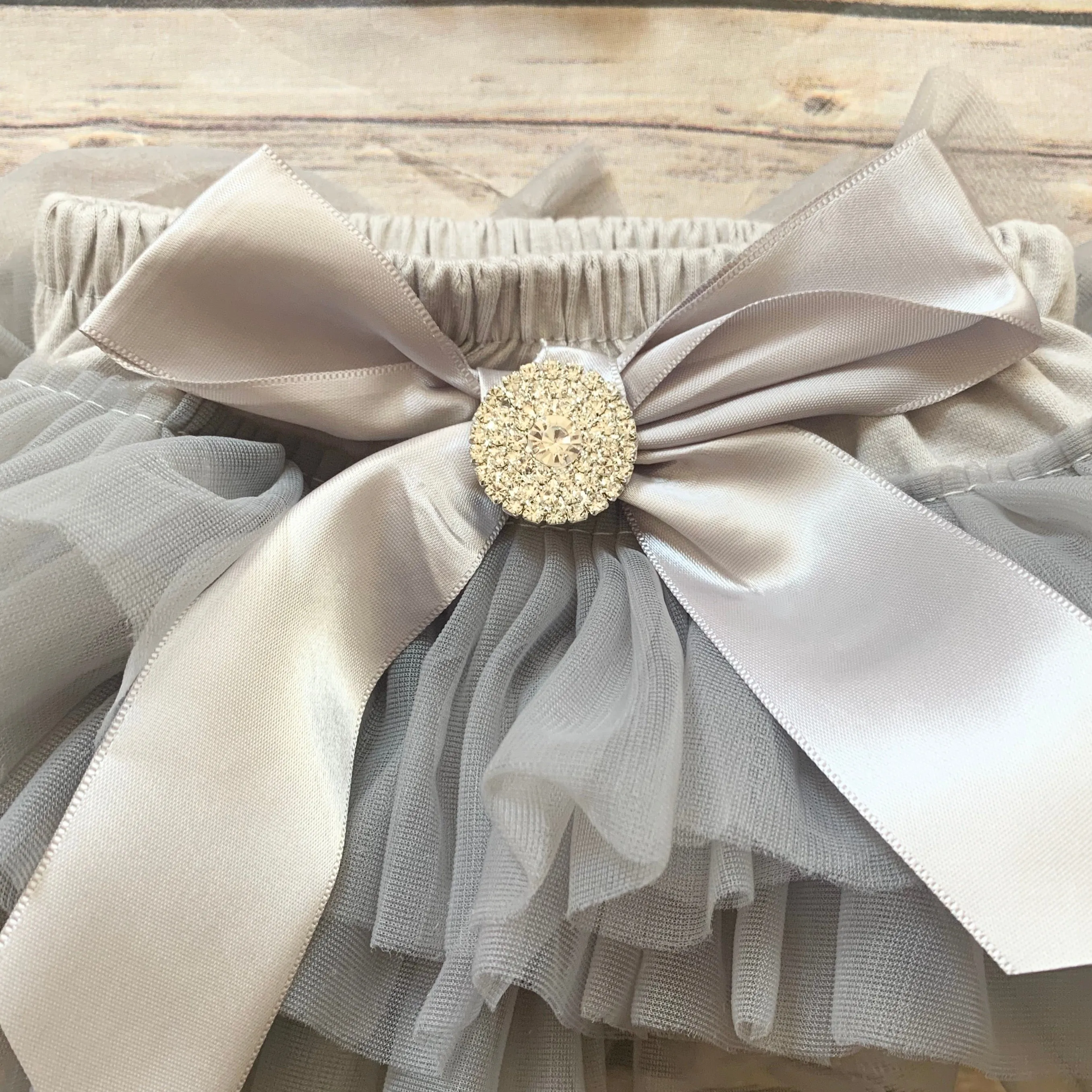 Bloomers/headband set - gray
