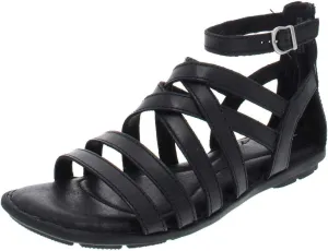BORN Womens Giverny Leather Strappy Flat Sandals