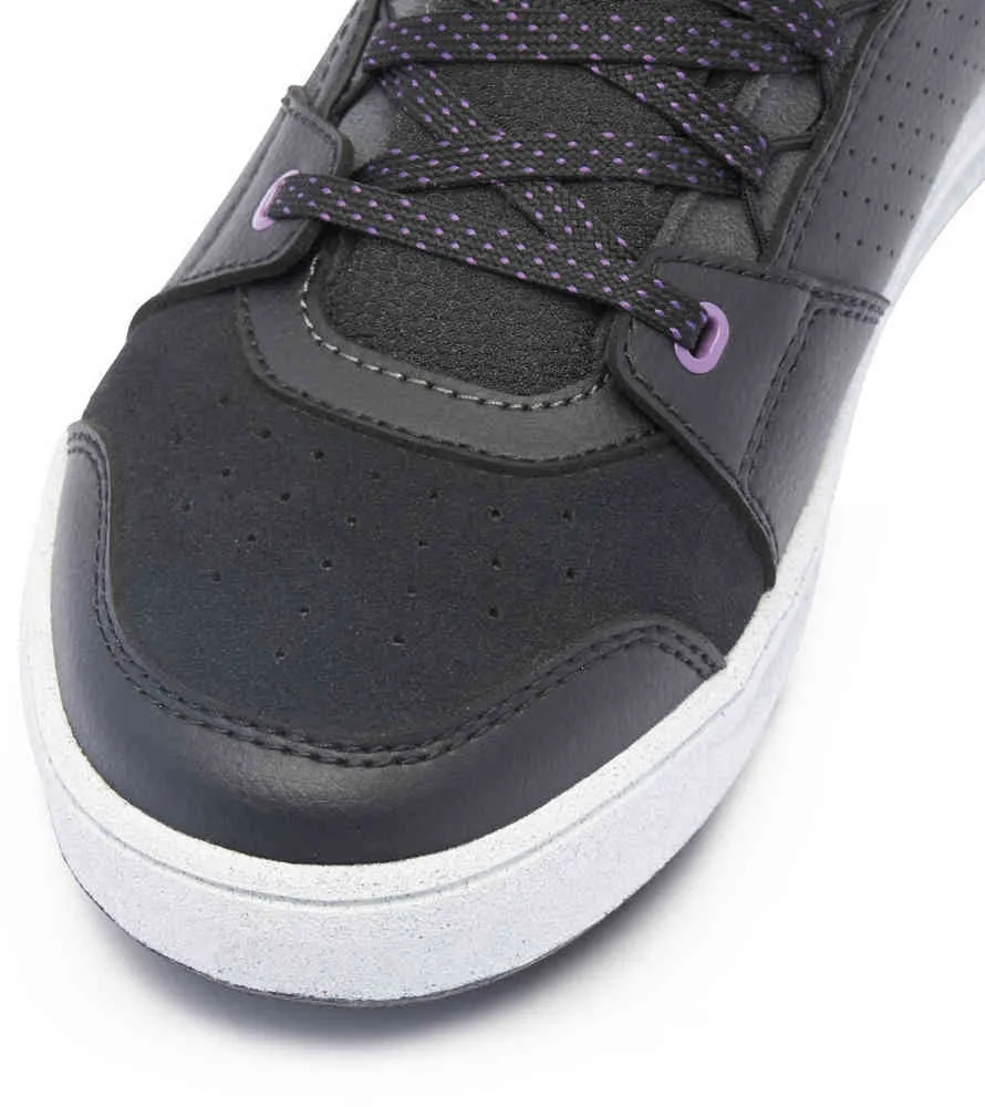 Dainese Women's Waterproof Suburb D-WP Motorcycle Shoes black/white/purple