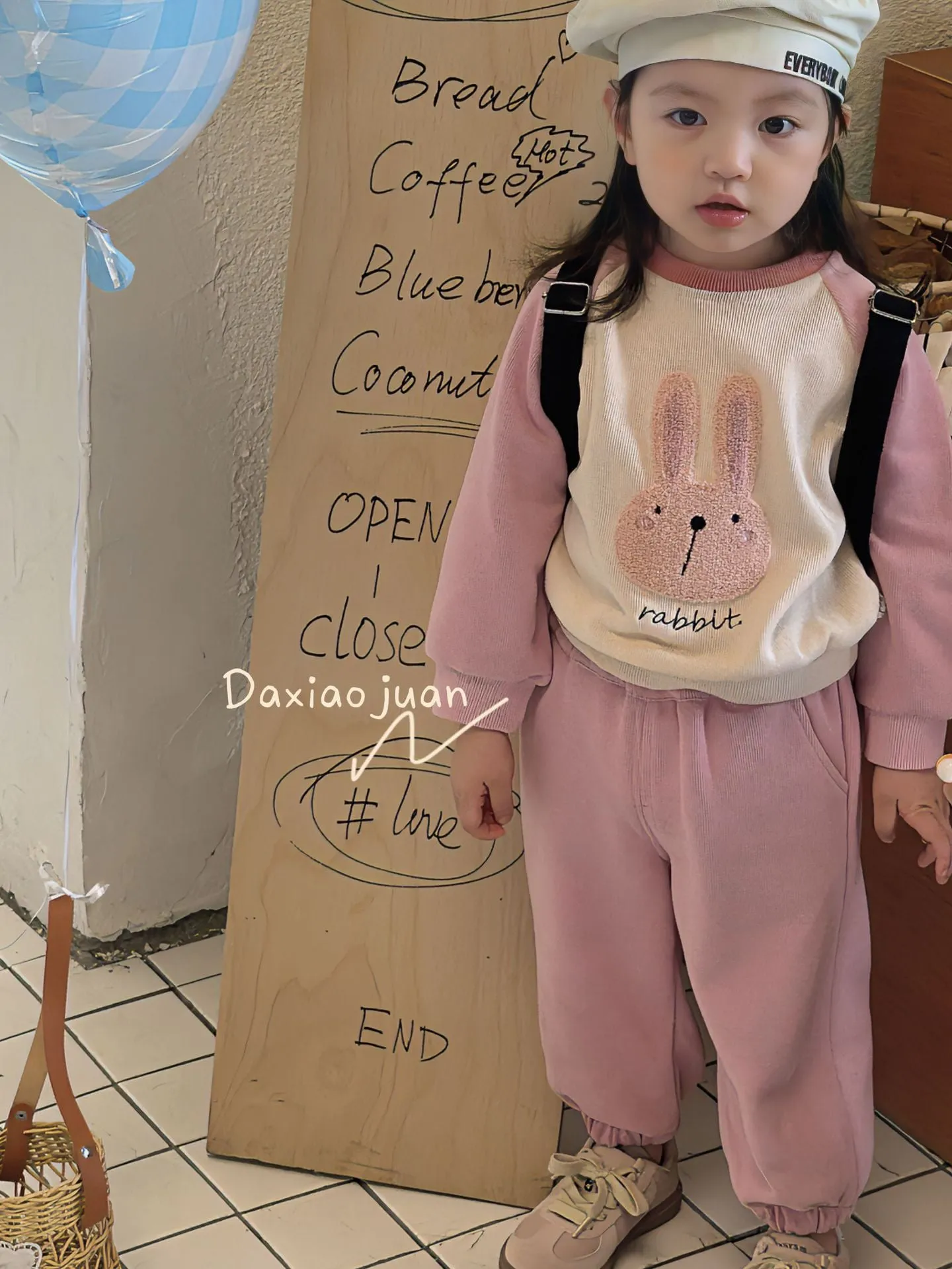 DXJ Kids Cute Cartoon sweatshirt & Sports Set