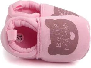 Infant Shoes Round Toe Baby Slippers Toddler Shoes First Soft Baby Shoes Slip on Shoes for Toddlers