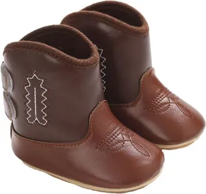 Leather Cowboy Booties Soft Sole Non Slip Shoes for Baby Infant Western Baby Girl Shoes Country Boots for Baby Boy