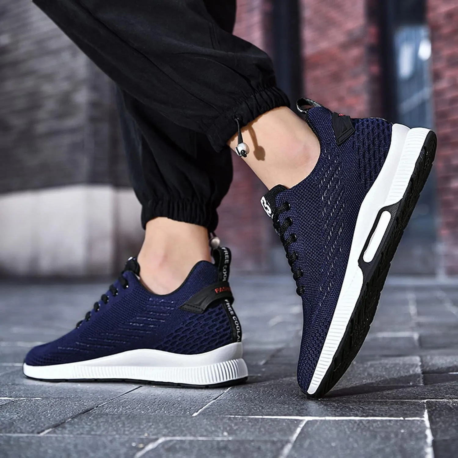Men's Elevator Shoes Invisible Height Increase Sporty Sneakers Casual Lace Up Shoes Make You Taller Hight - 6cm / 2.36 Inches - Hidden Heel