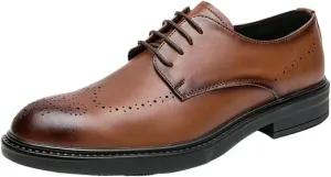 Men's Oxford Dress Shoes  Patent Leather Lace-Up Shoes for Business, Wedding, Party, Retro & Fashionable Leather Oxfords