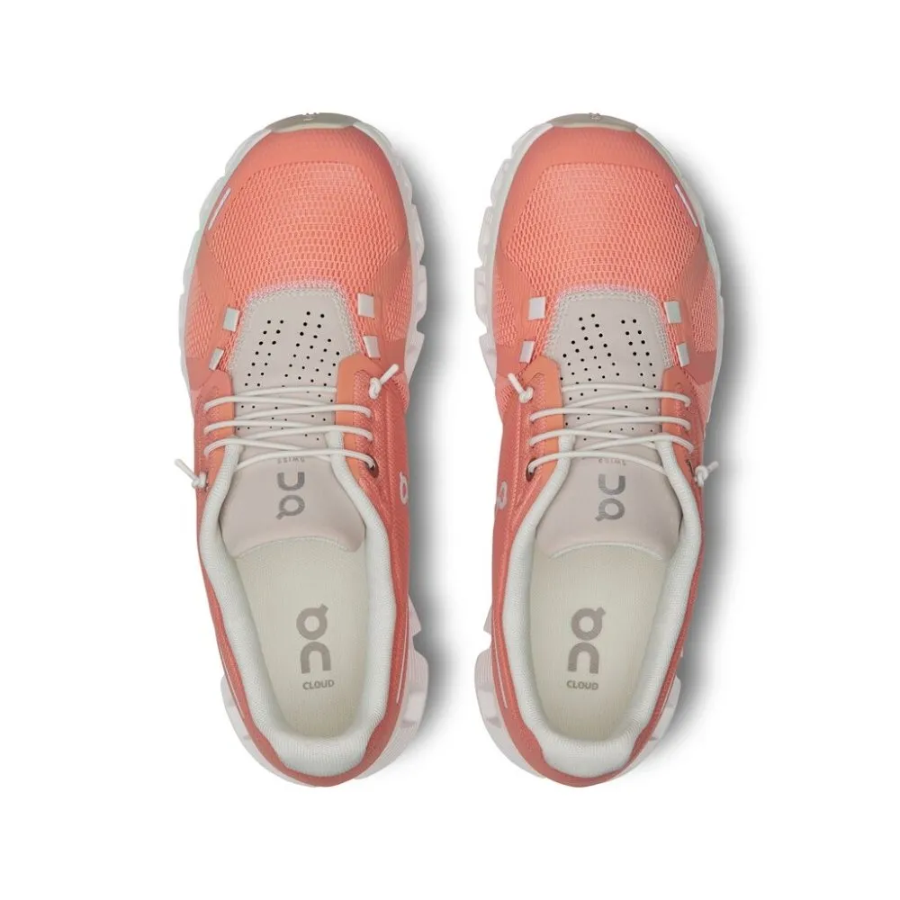 On Women's Cloud 5 - Flamingo/Pearl