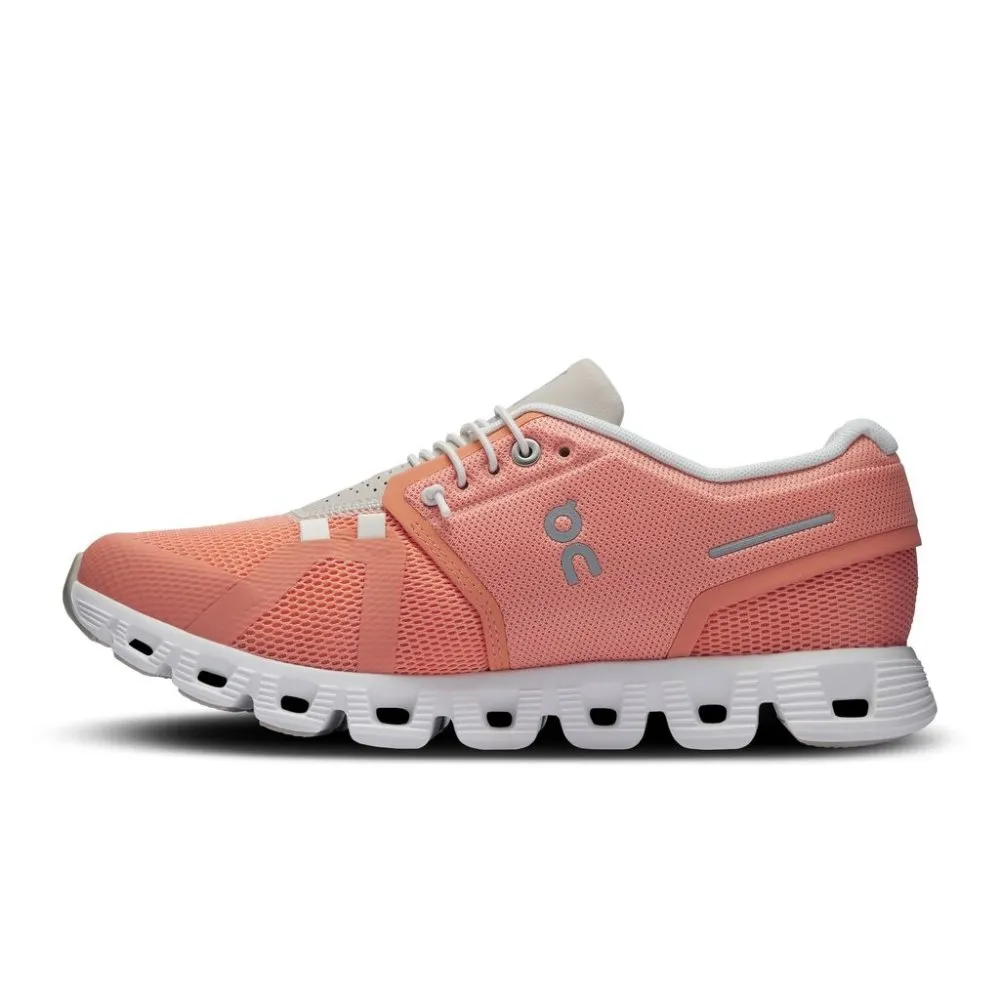 On Women's Cloud 5 - Flamingo/Pearl