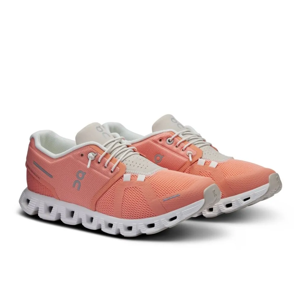 On Women's Cloud 5 - Flamingo/Pearl