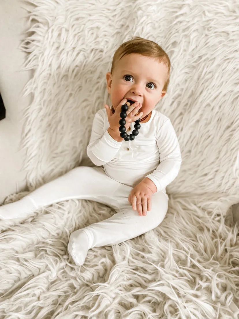 Stroller Society Top   Bottom Set - White