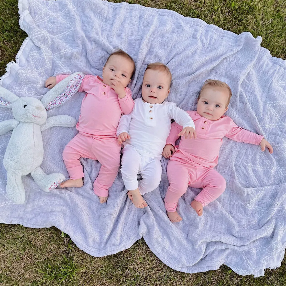 Stroller Society Top   Bottom Set - White