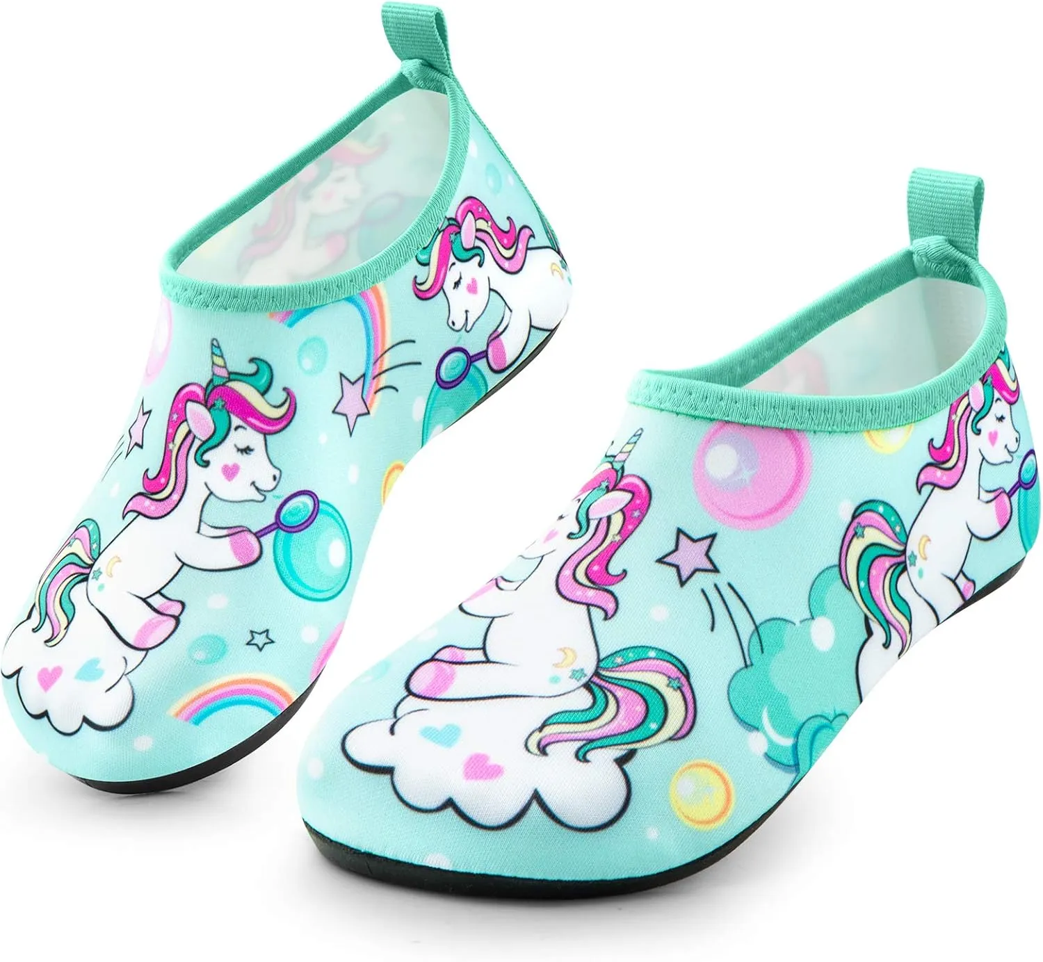 Sunnywoo Water Shoes for Kids Girls Boys，Toddler Kids Swim Water Shoes Quick Dry Non-Slip Water Skin Barefoot Sports Shoes Aqua Socks for Beach Outdoor Sports
