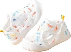 Toddler Slip on Shoes Summer Baby Toddler Girls Boys Shoes Sandals Flat Bottom Non Slip Half Sandals for Babies Boy (Beige, 6 Baby)