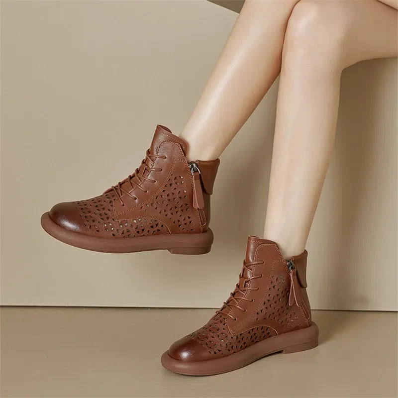 USS Shoes Libia Women's Breathable Flat Ankle Boots